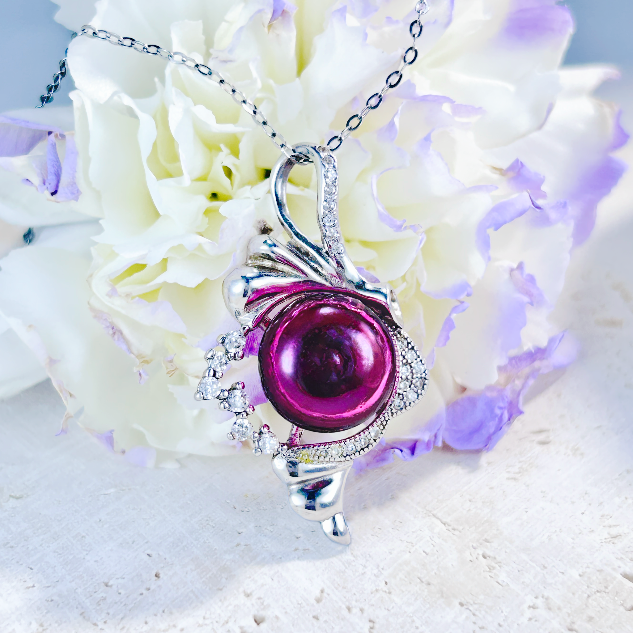 red spider lily necklace Red Spider Lily Diffuser Necklace