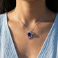 Collier d'aromathérapie Medusa bleu profond 