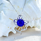 Deep Blue Medusa Essential Oil Diffuser Necklace