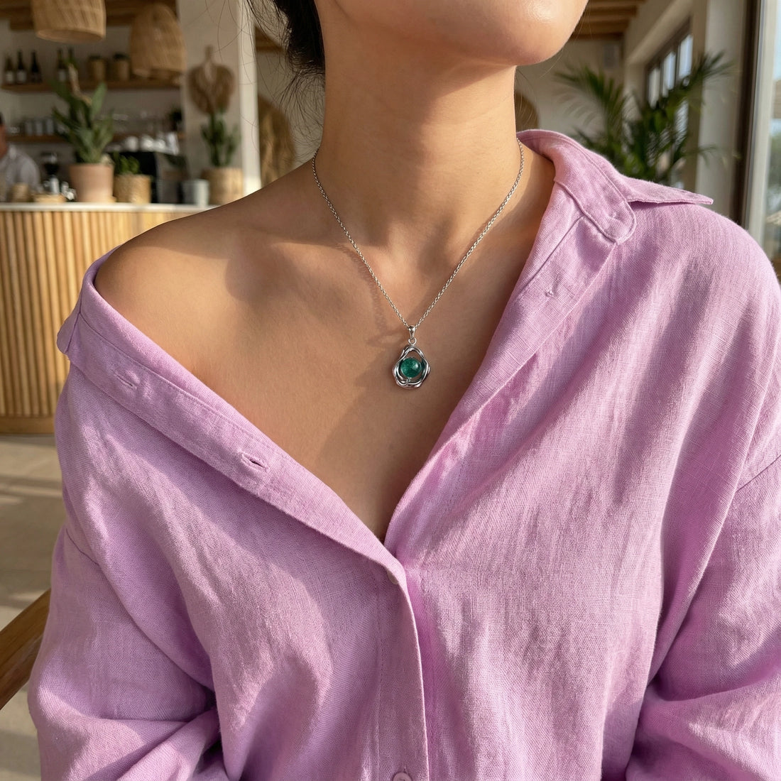 Crystal Breeze Aromatherapy Necklace